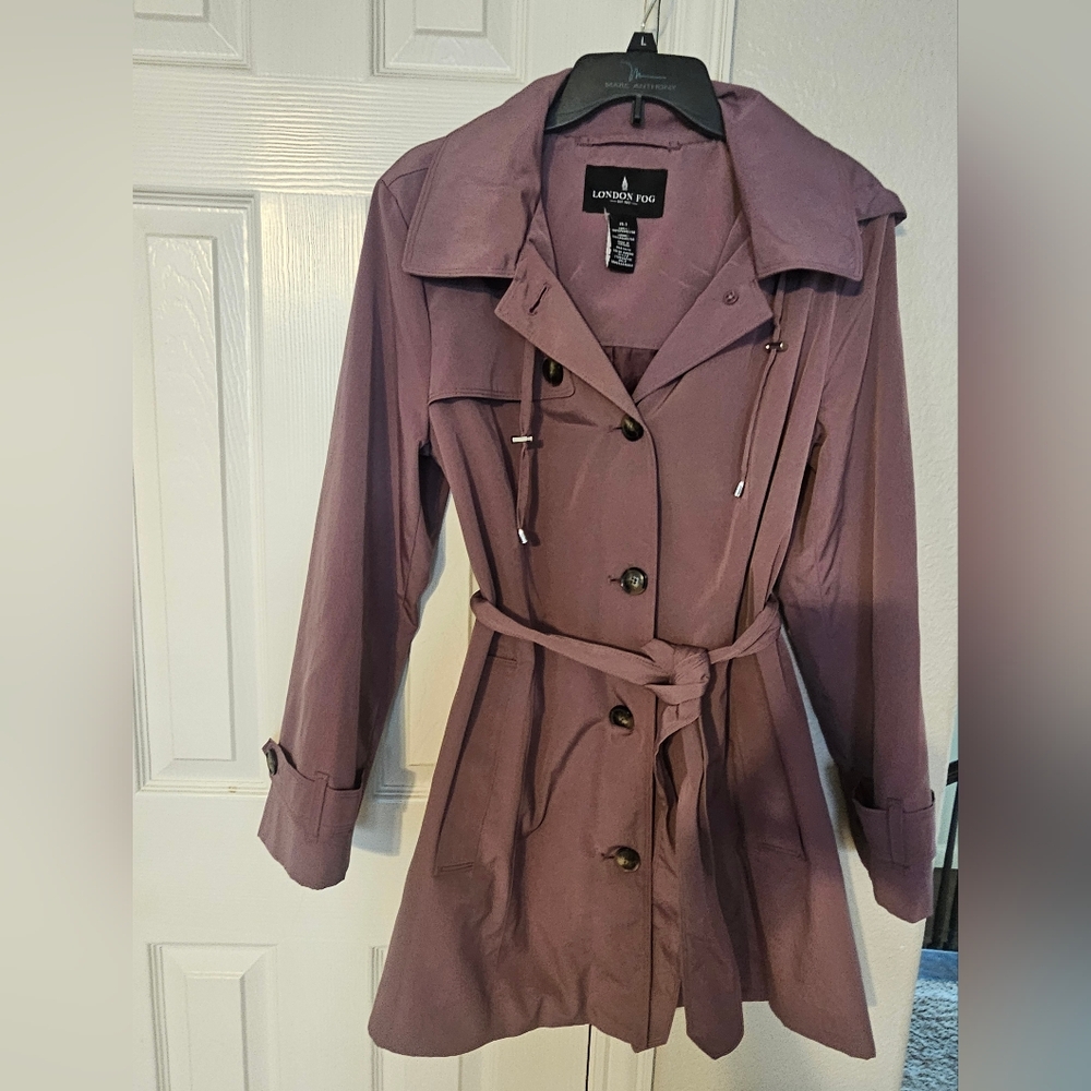 London Fog Purple Trench Coat